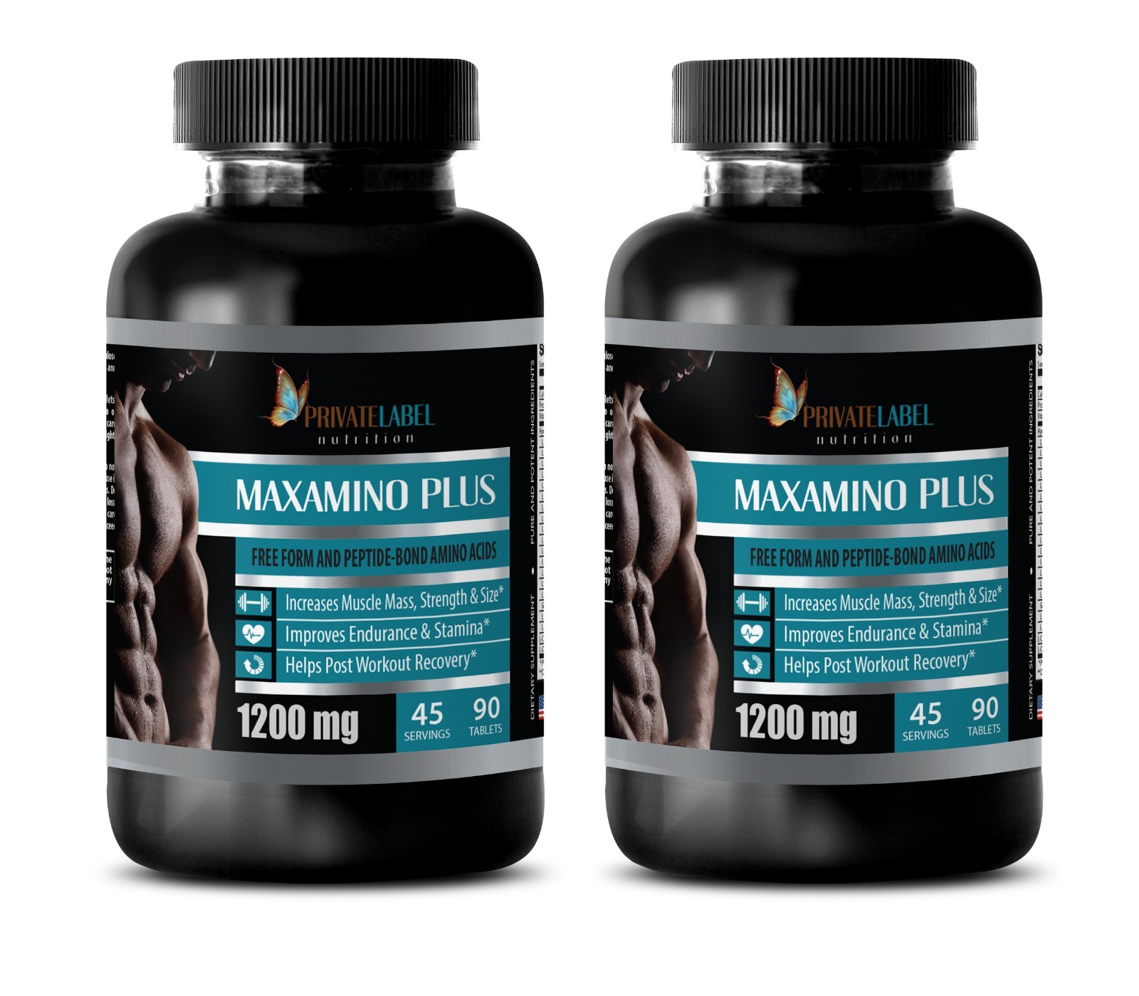 muscle growth – MAXAMINO PLUS – essential amino acid complex -2 Bottles 180 Tabs