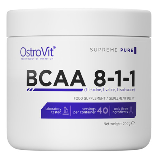 OSTROVIT BCAA amino acids 8-1-1 200g 3 flavors