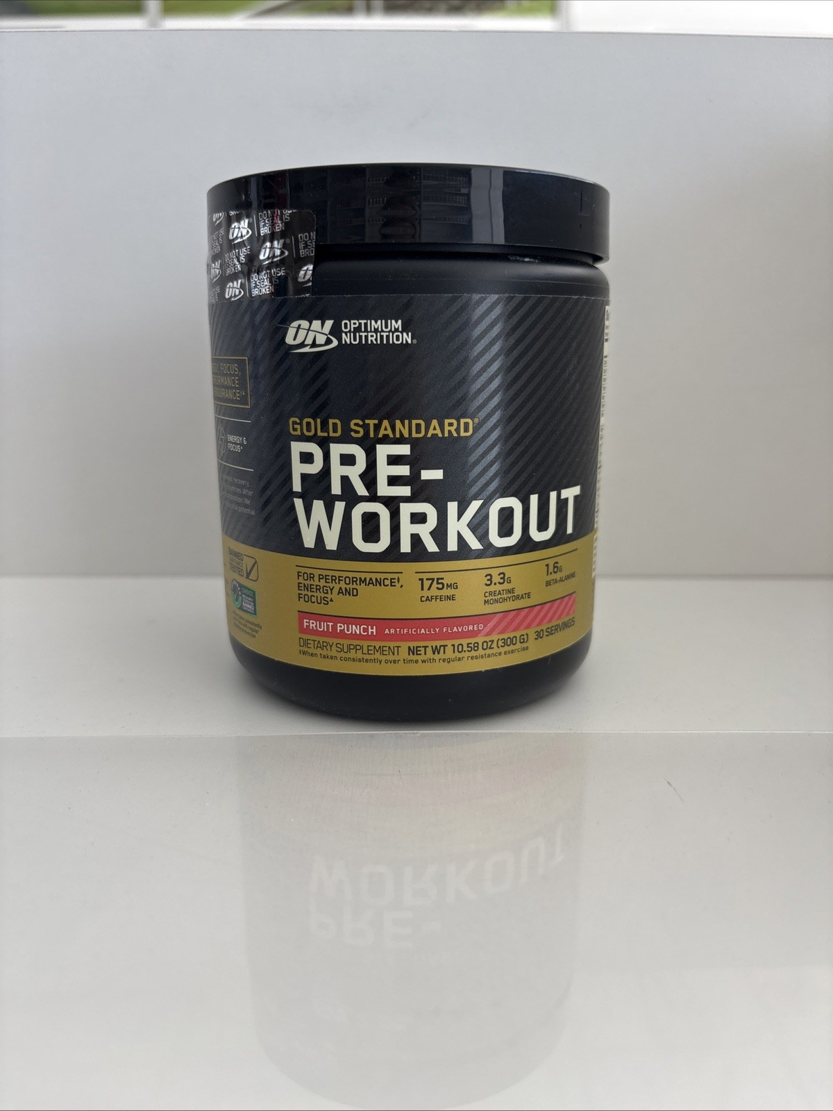 Optimum Nutrition Gold Standard Pre-Workout Fruit Punch 30 servings exp 5/17/26