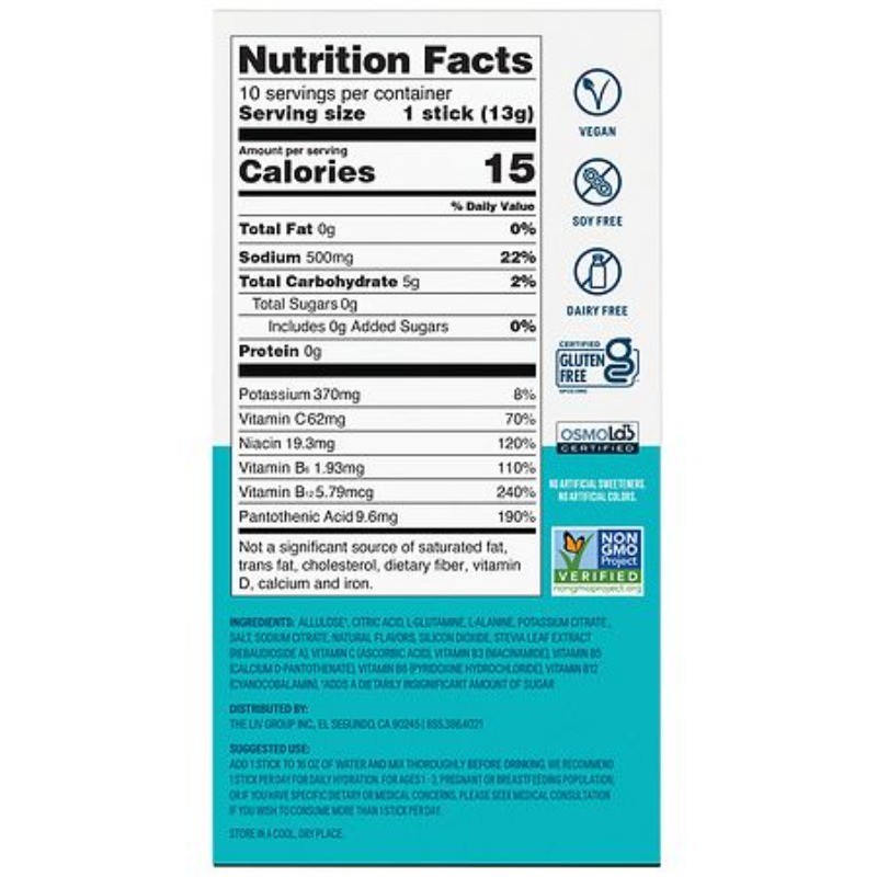 Hydration Multiplier – Sugar Free Electrolyte Drink Mix Mango Pineapple 0.45 oz