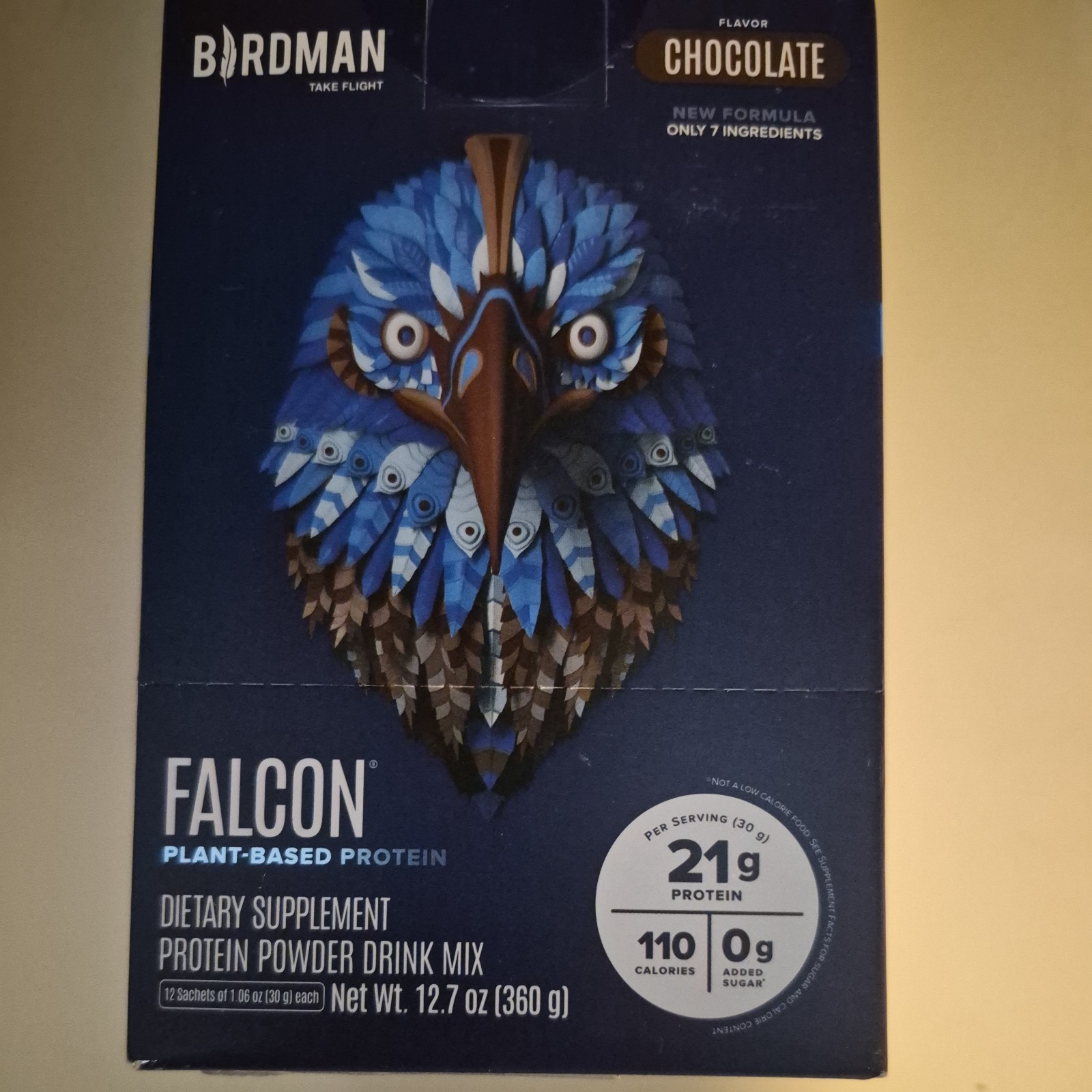 BIRDMAN Peacock Vegan 12.7 oz Complete Plant Based protein powder drink