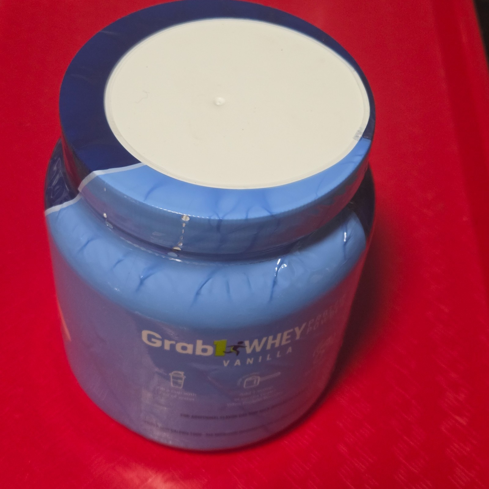 Sealed Grab1 Whey Protein Powder Vanilla Flavor Kosher Certified 15.2oz No Sugar