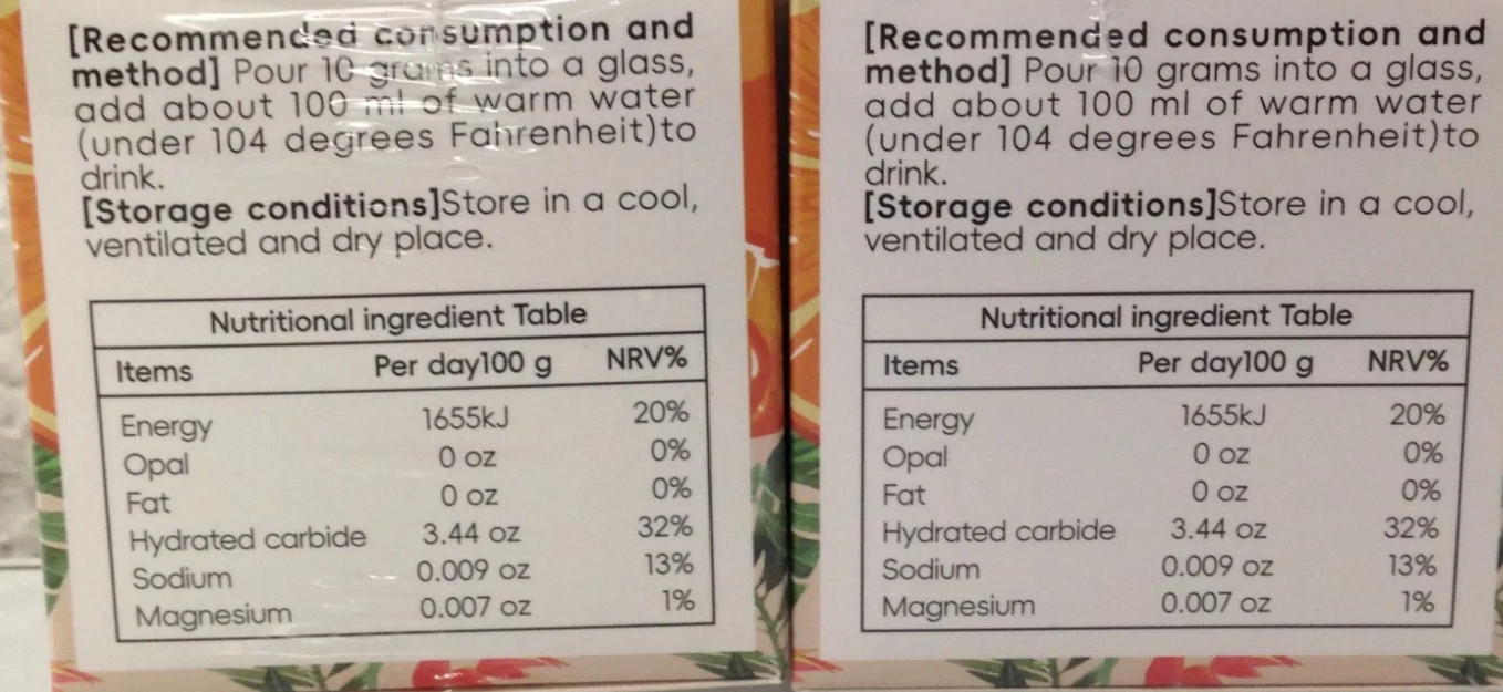 Orange Flavour Electrolytes Powder 4.41 oz Sugar-Free Gluten-Free – 2 Pack