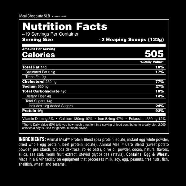 Animal Meal – Protein Shake Whole Food Ingredients Aids In Muscle Recovery Egg