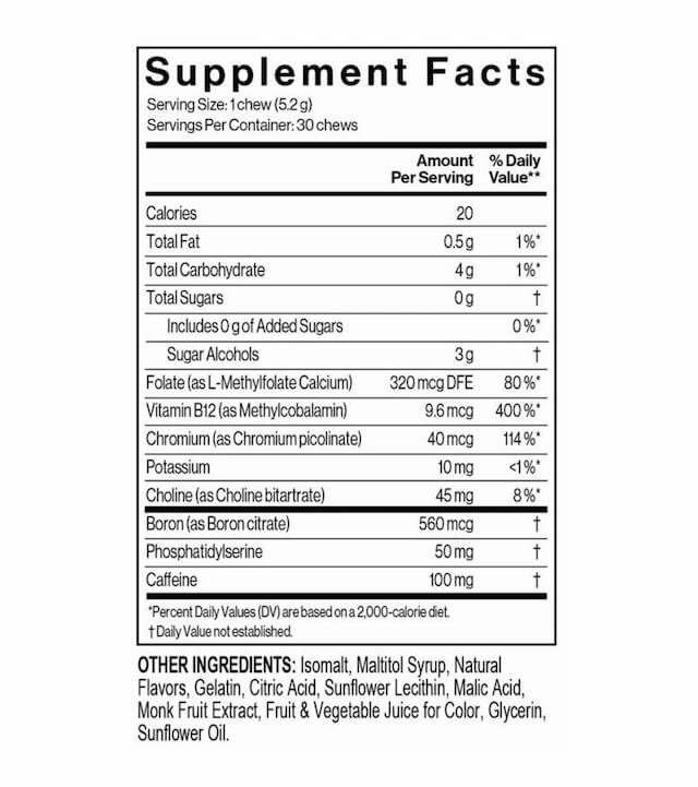 Immunotec COGNIVA Support Clarity & Memory 30 Smart Chews