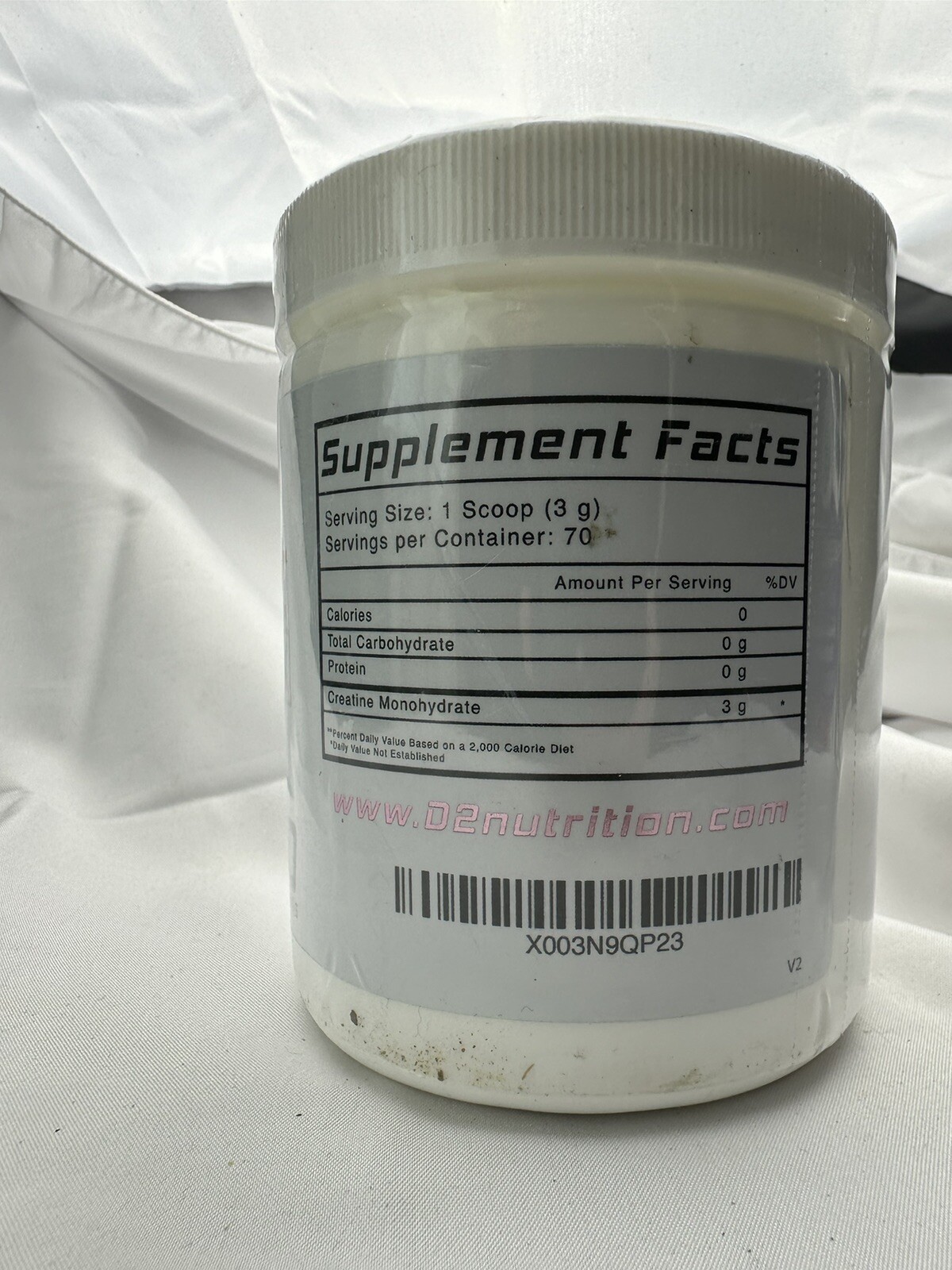 D2 Nutrition Creatine for Women, 70 Servings No Exp Date
