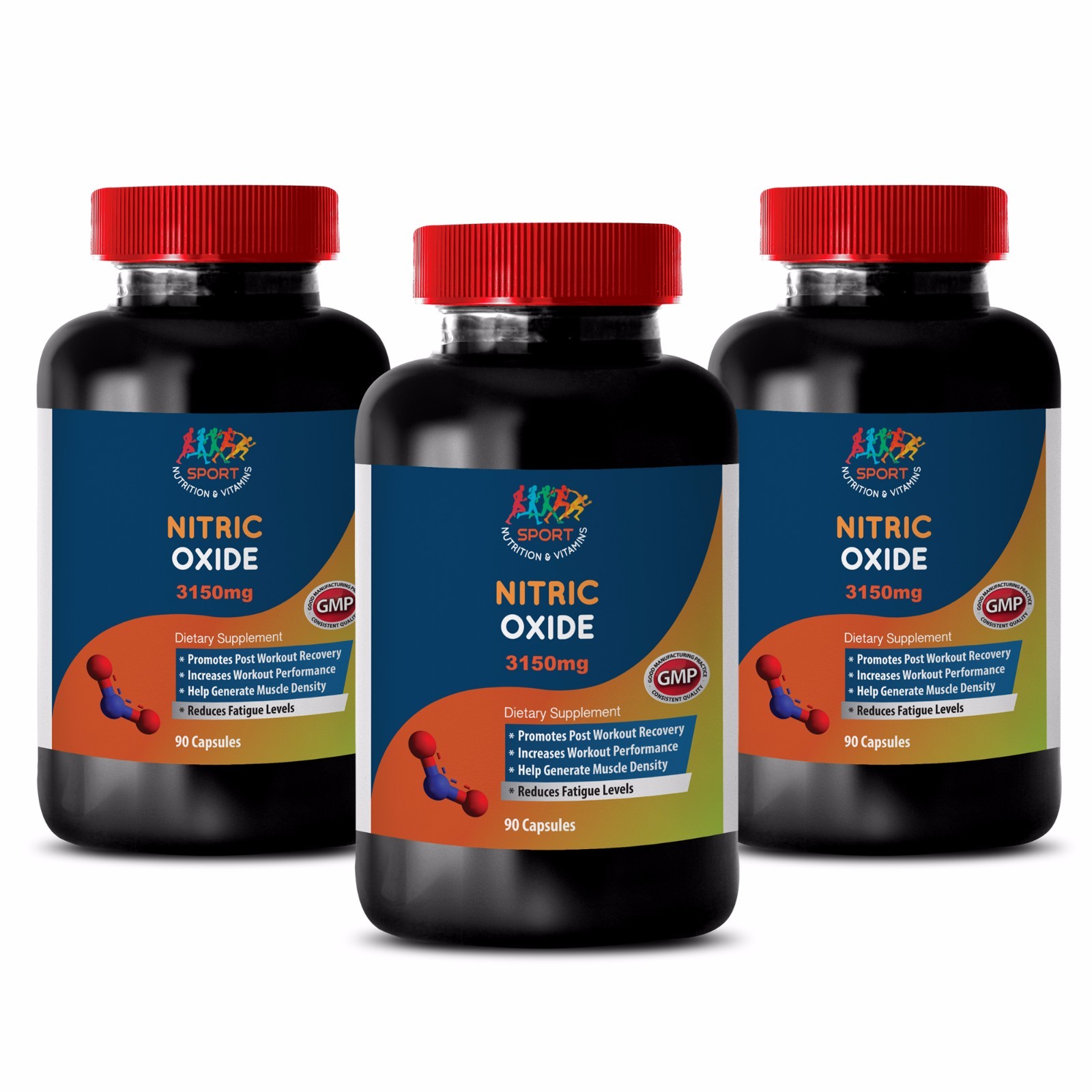 Nitrix Oxide – NITRIC OXIDE 3150 – Helps Pump Muscles – Workout Booster – 3Bot