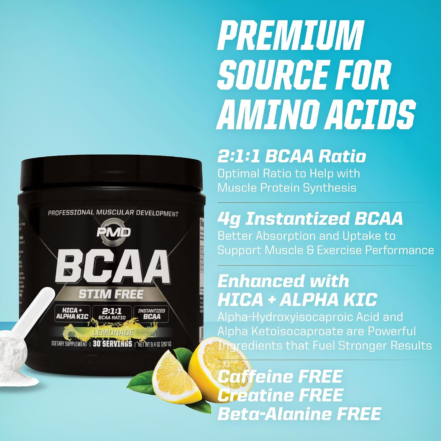 Sports BCAA Stim-Free Amino Acids – Better Workout Performance, Enhanced Recover