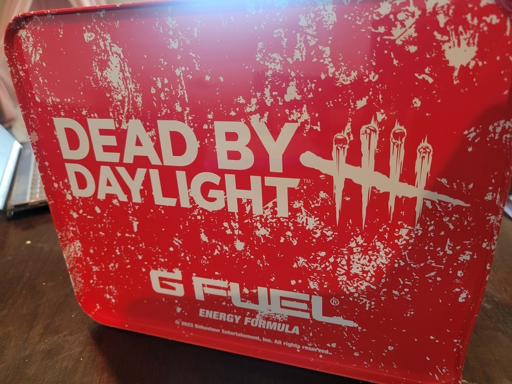 Gfuel Dead by Daylight Liquid Lullaby Lunchbox w/ sticker ONLY NO GFUEL INCLUDED