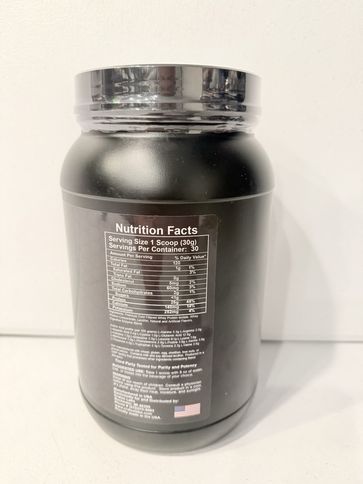 NEW Cratus Labs Beta-Whey Classic Vanilla 2lb Protein Supplement 800194002183