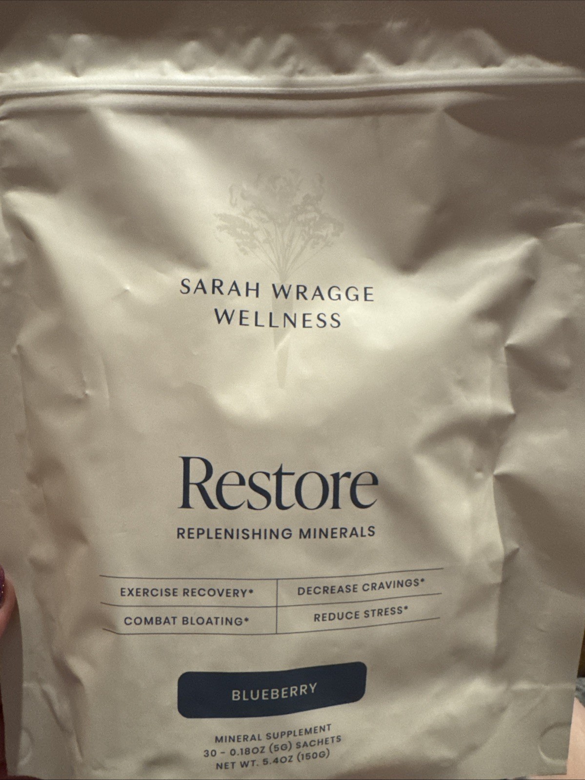 Sarah Wragge Wellness Restore Replenishing Minerals Blueberry Supplement