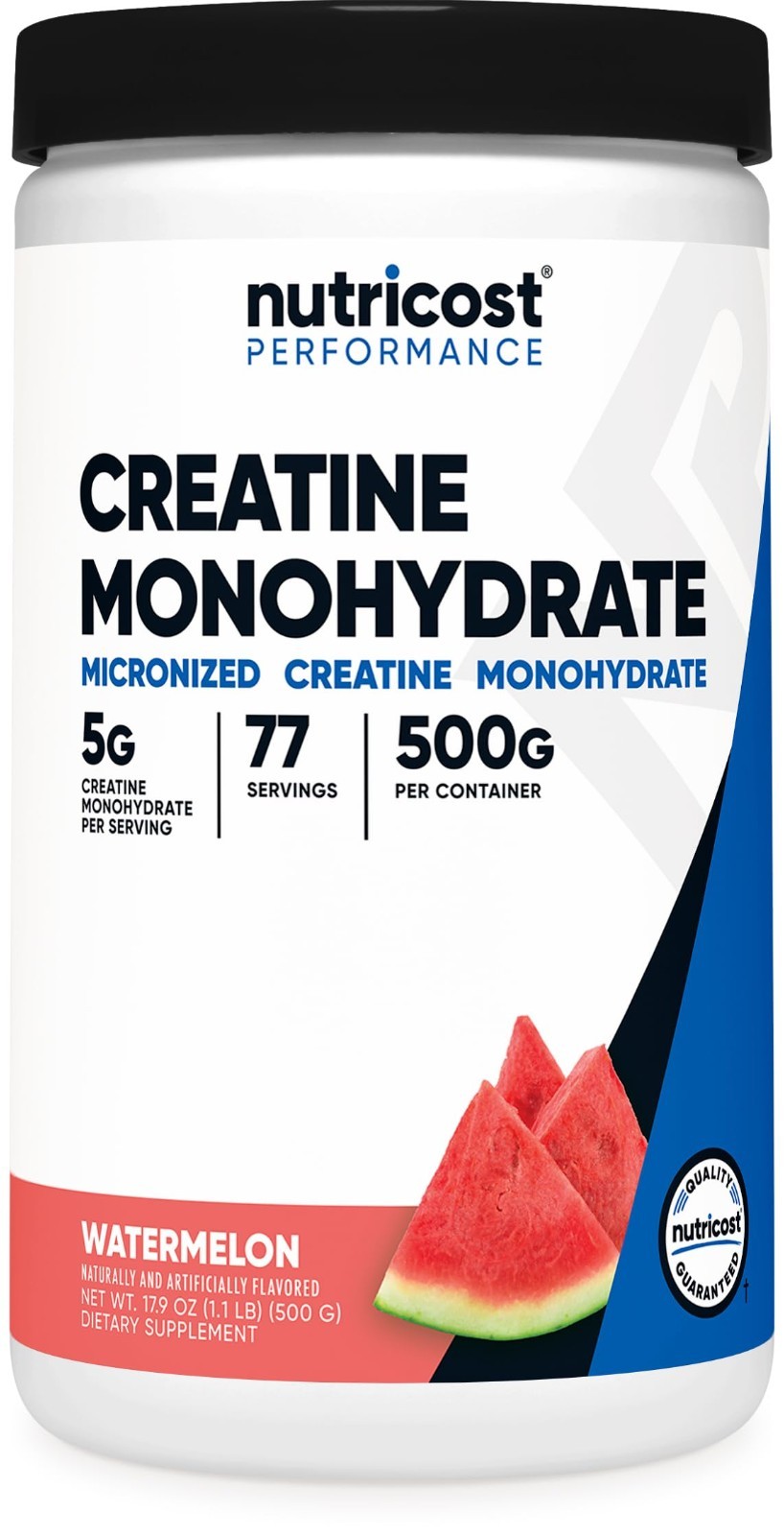Micronized Creatine Monohydrate Powder – Watermelon Flavor, 500g | Vegan, Gluten