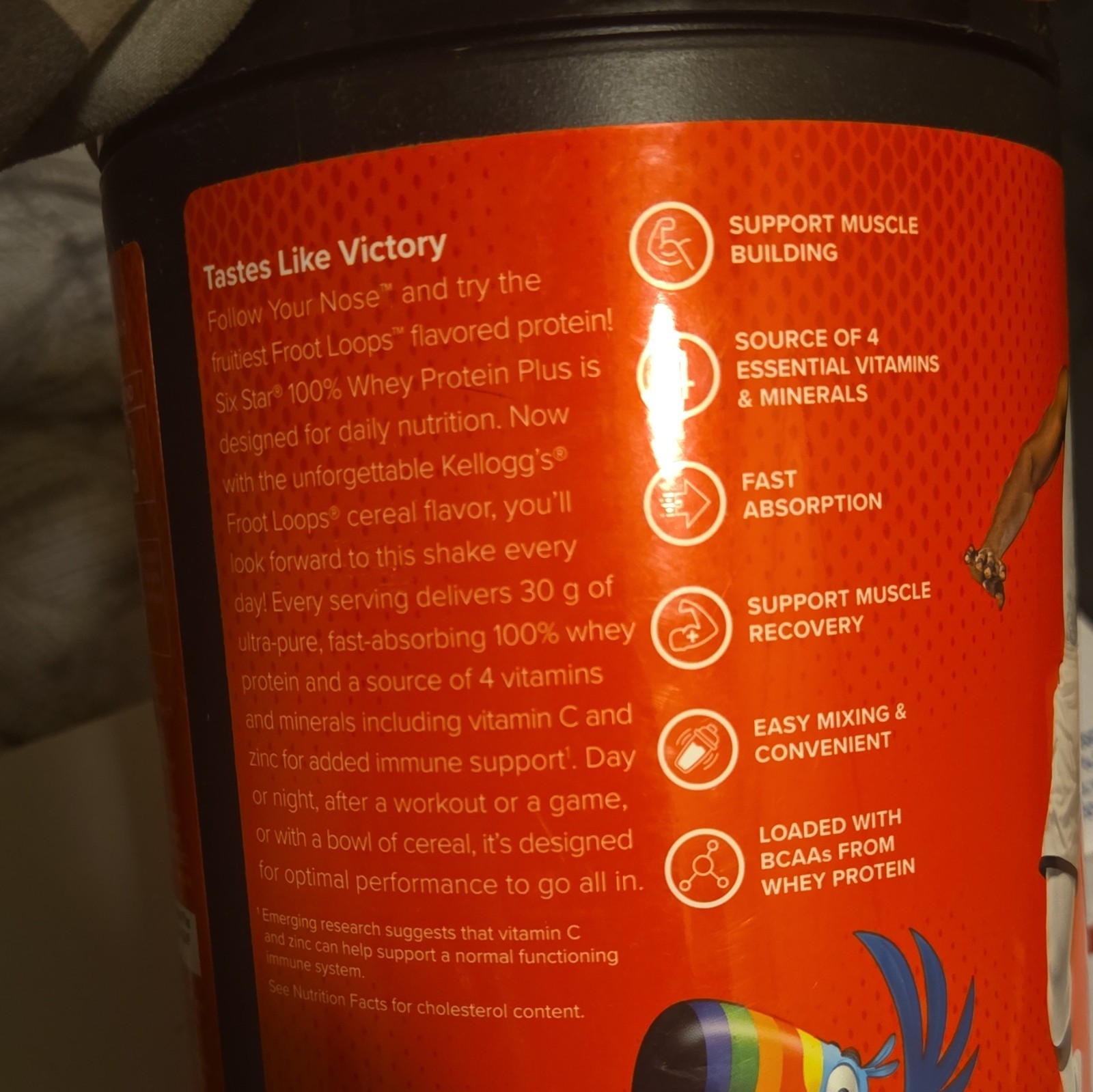 Six Star 100% Whey Protein Plus Powder, Froot Loops, High Protein, 18 Serv 1.9lb