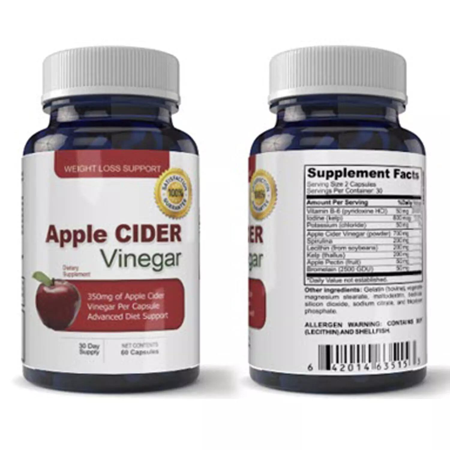 Amino Acid BCAA Muscle Support Supplement Apple Cider Vinegar Weight Management