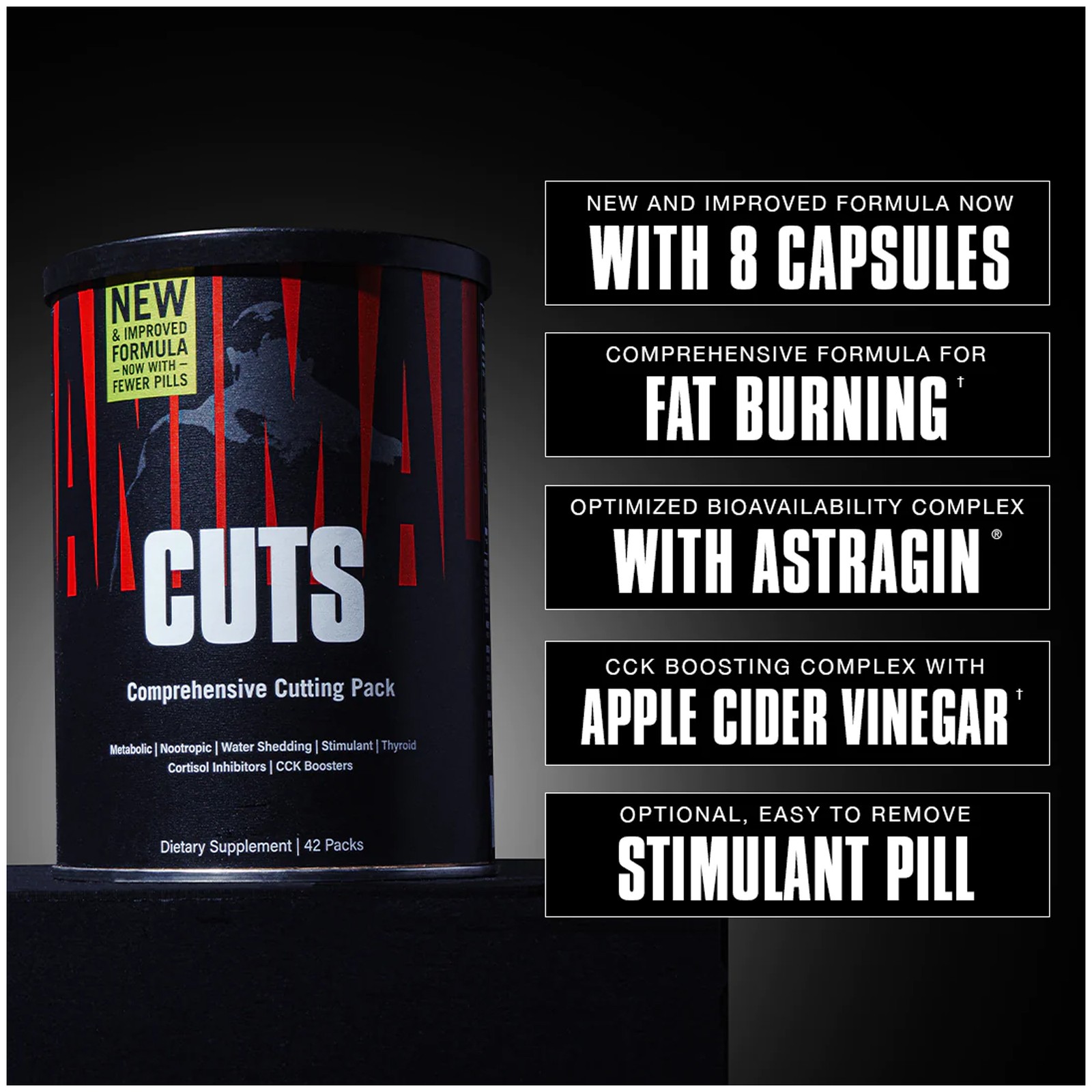 Universal Nutrition Animal Cuts, 42 Packs – Potent thermogenics boost metabolism