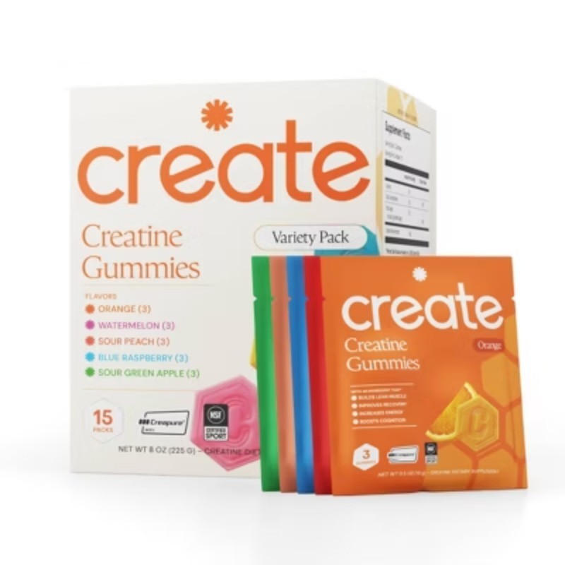 Gummies Made with Pure Creatine Monohydrate NSF Certified for Sport Variety Pack