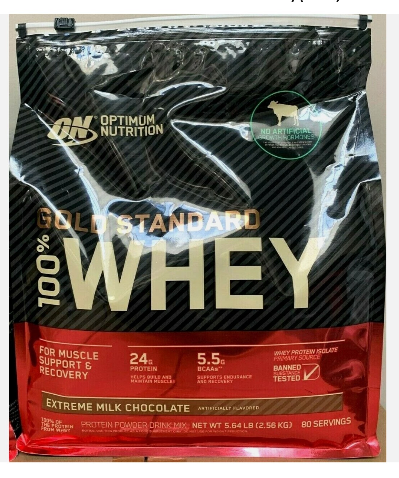 Optimum Nutrition Gold Standard 100% Whey Protein, 80 Servings (Pack of ONE)