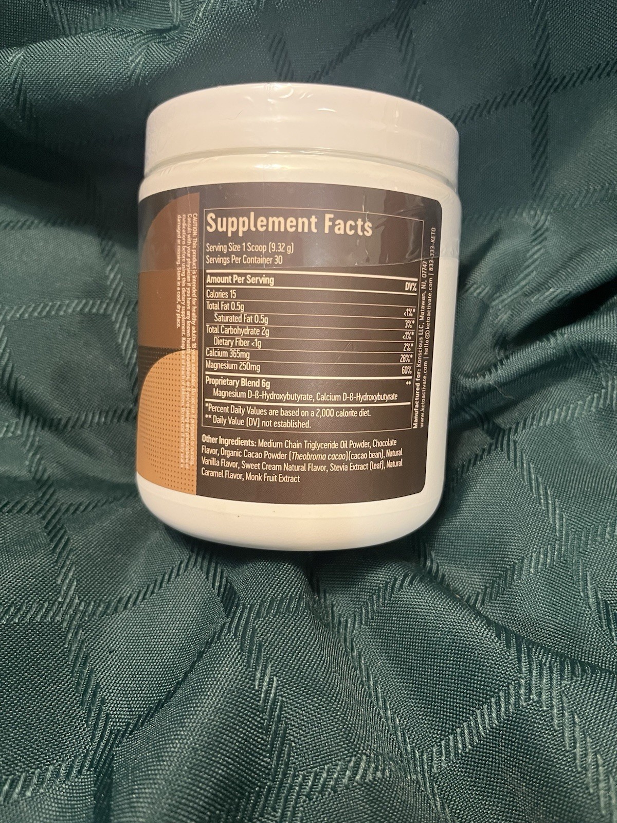 Konscious Keto Activate Dark Chocolate Truffle Premium BHB Ketones sealed