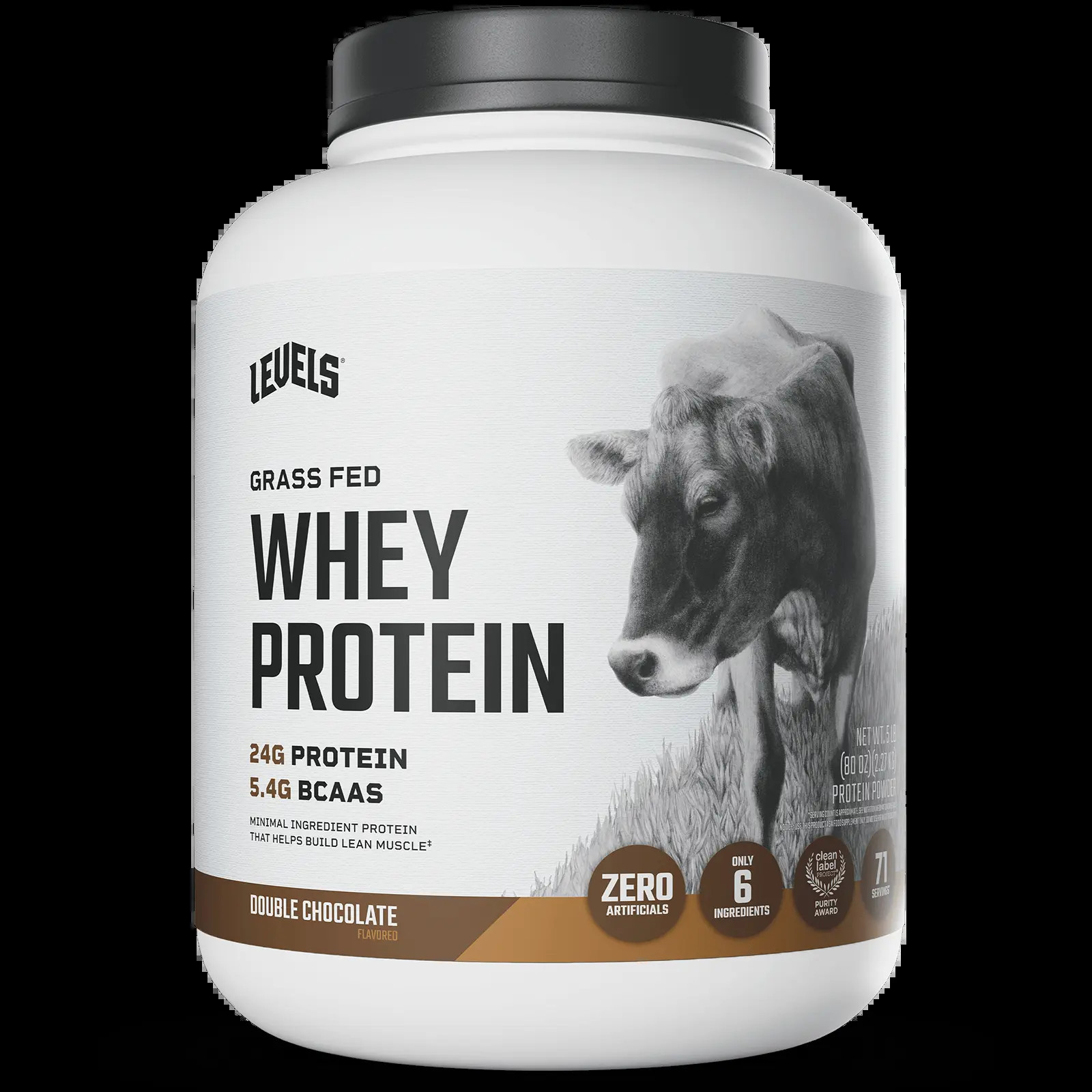 Levels Whey Protein, Grass Fed, No Artificials, 24G of Protein