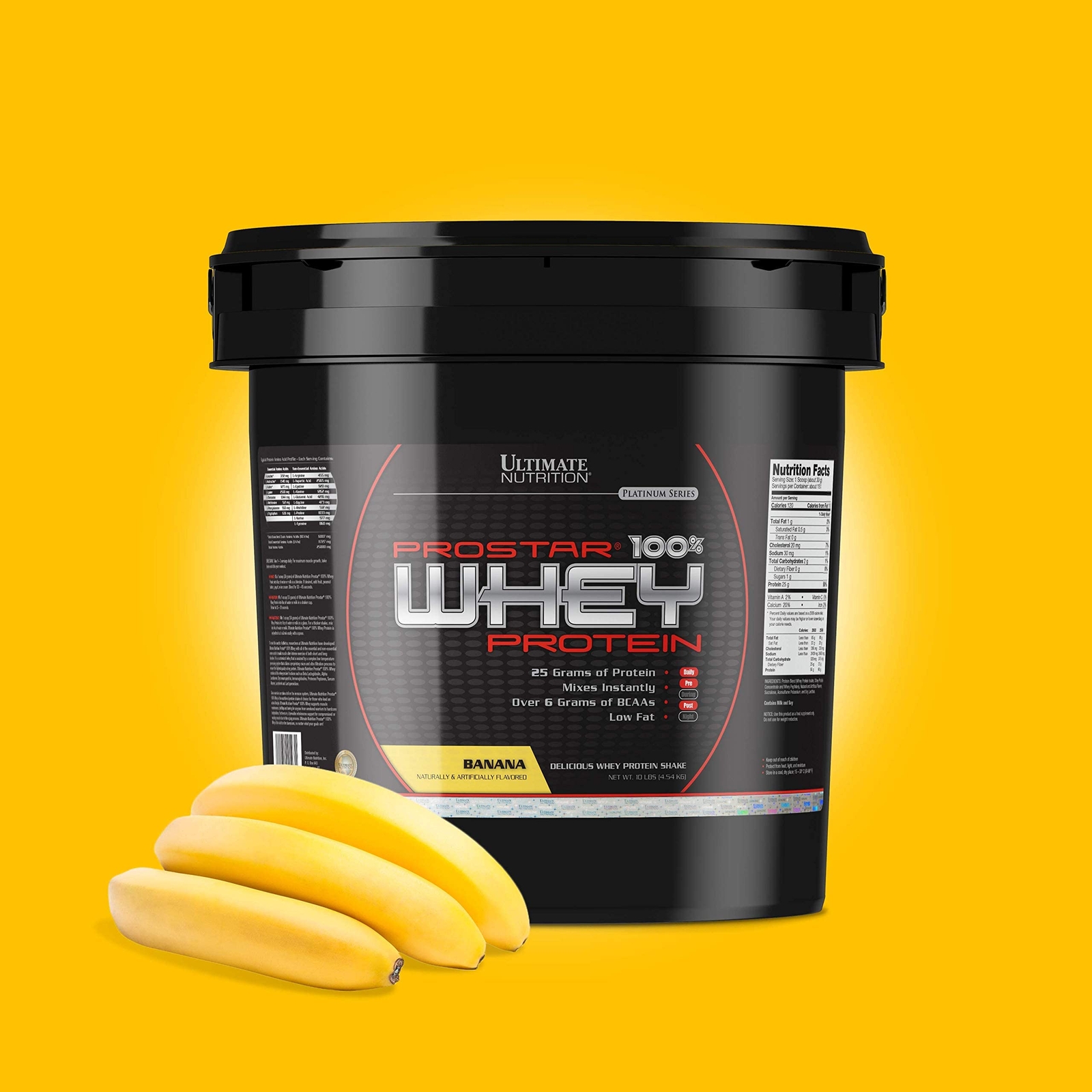 Ultimate Nutrition Prostar Whey (10lbs) Banana, 1 Units
