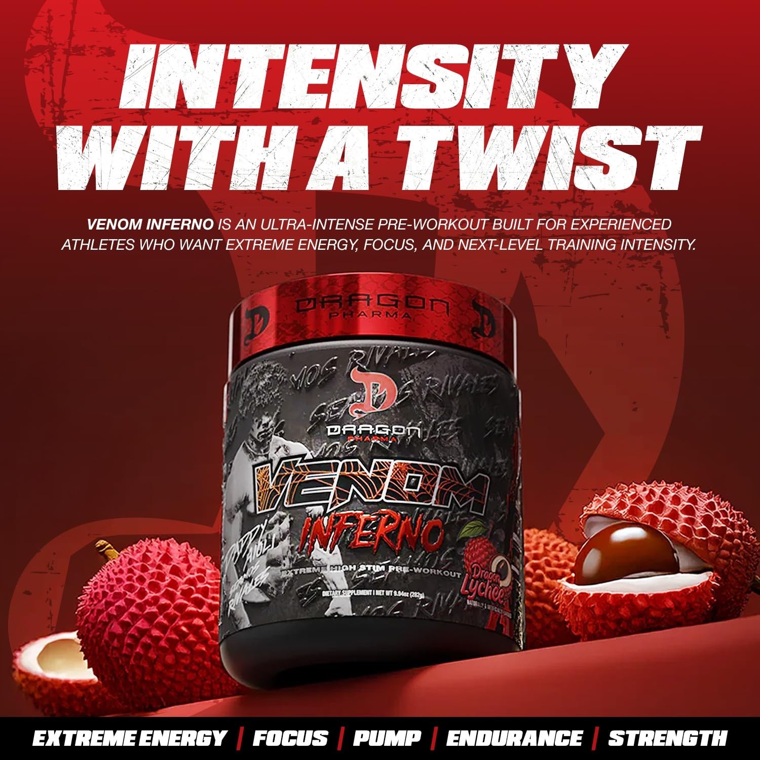 Extreme High-Stim Pre-Workout Powder, Explosive Energy & Focus, 40 Servings