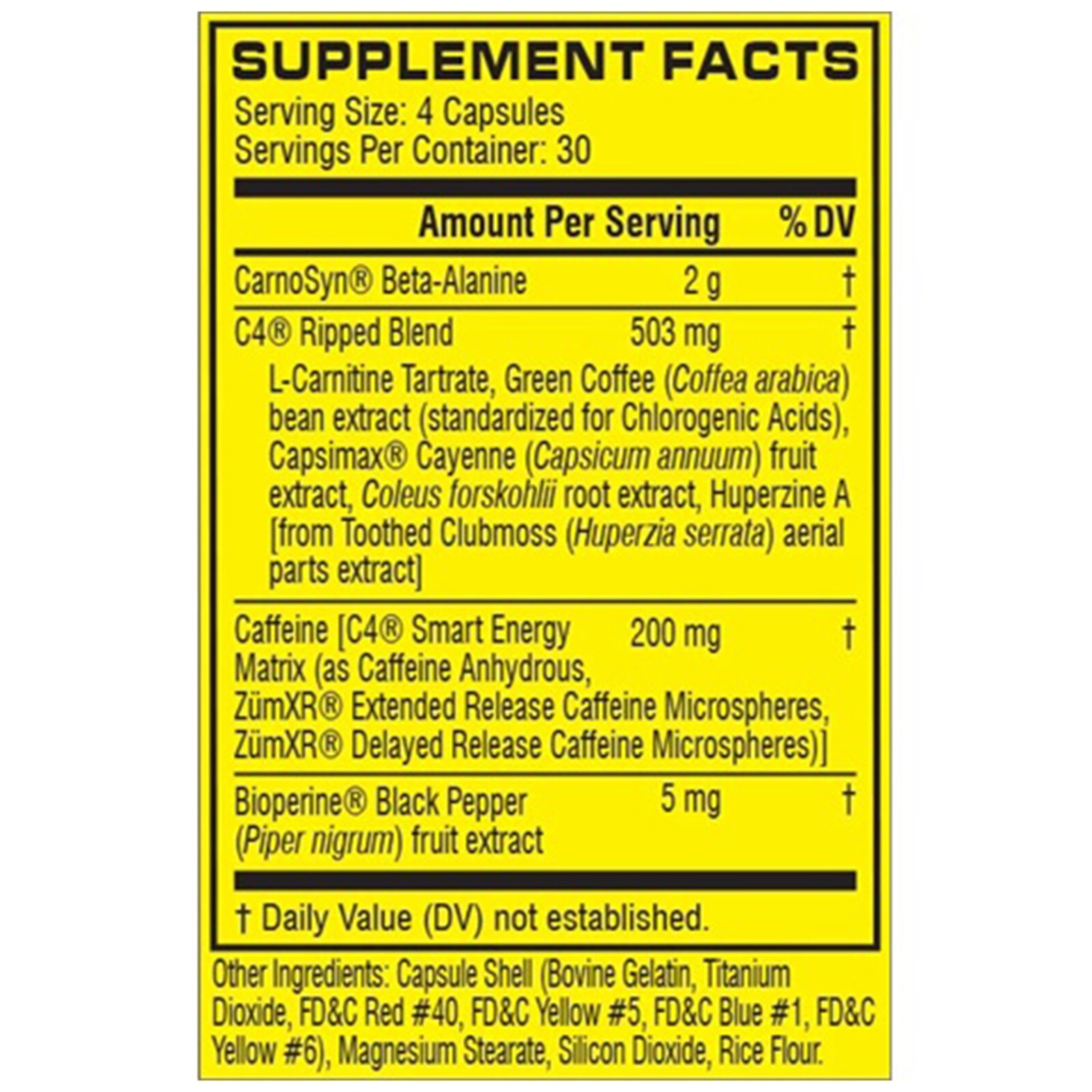 CELLUCOR – C4 ORIGINAL Pre-Workout Icy Blue Razz – 60 Servings & MORE