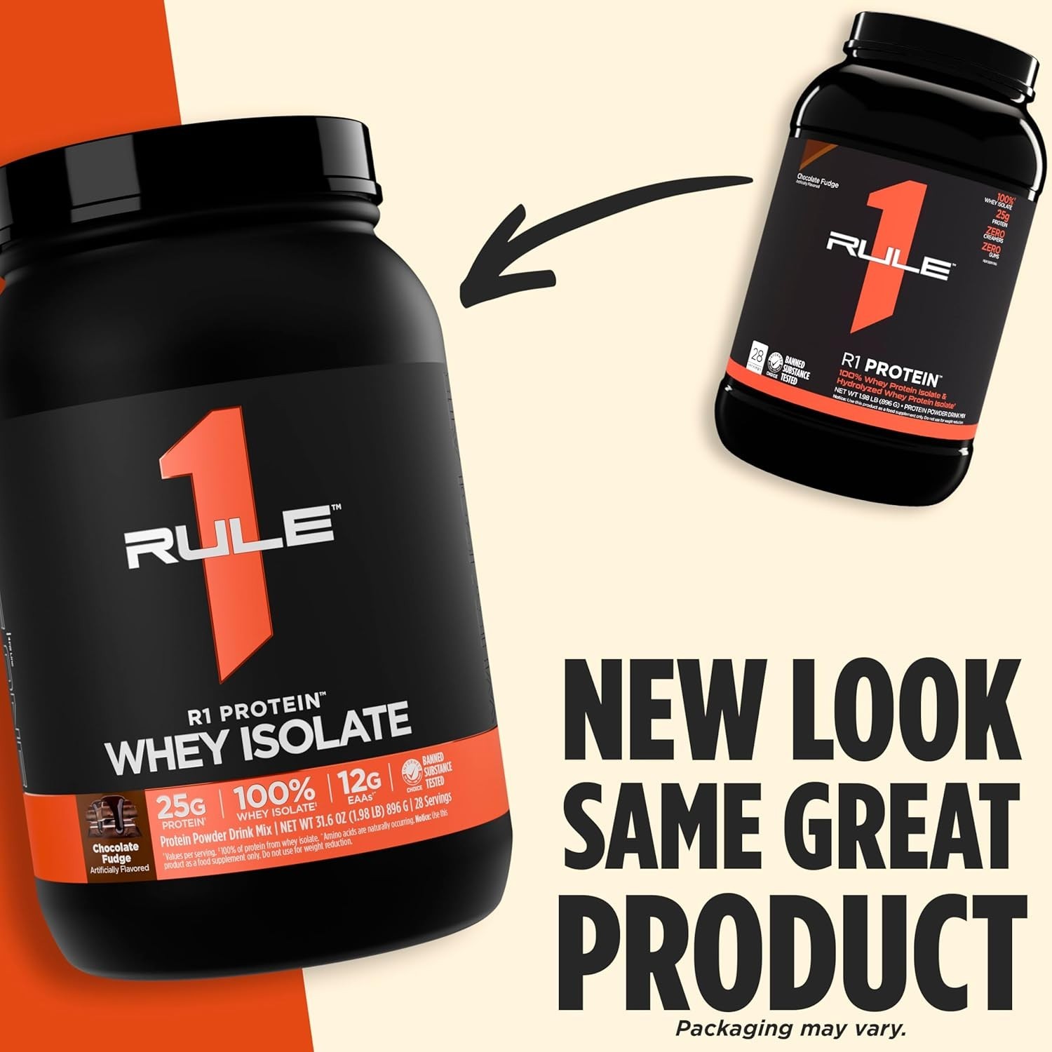 Rule 1 R1 Protein Whey Isolate – with 25g Protein & 6g BCAA Exclusively from …