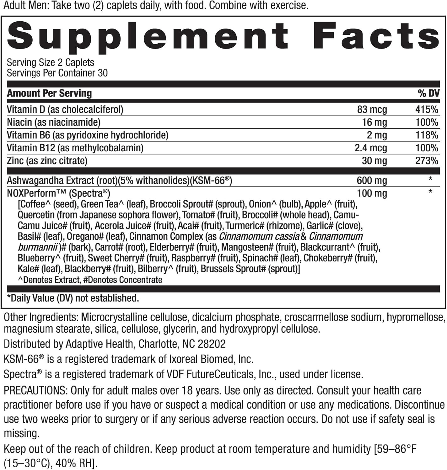 Ageless Male Max Total Testosterone & Nitric Oxide Booster 120 Caplets New