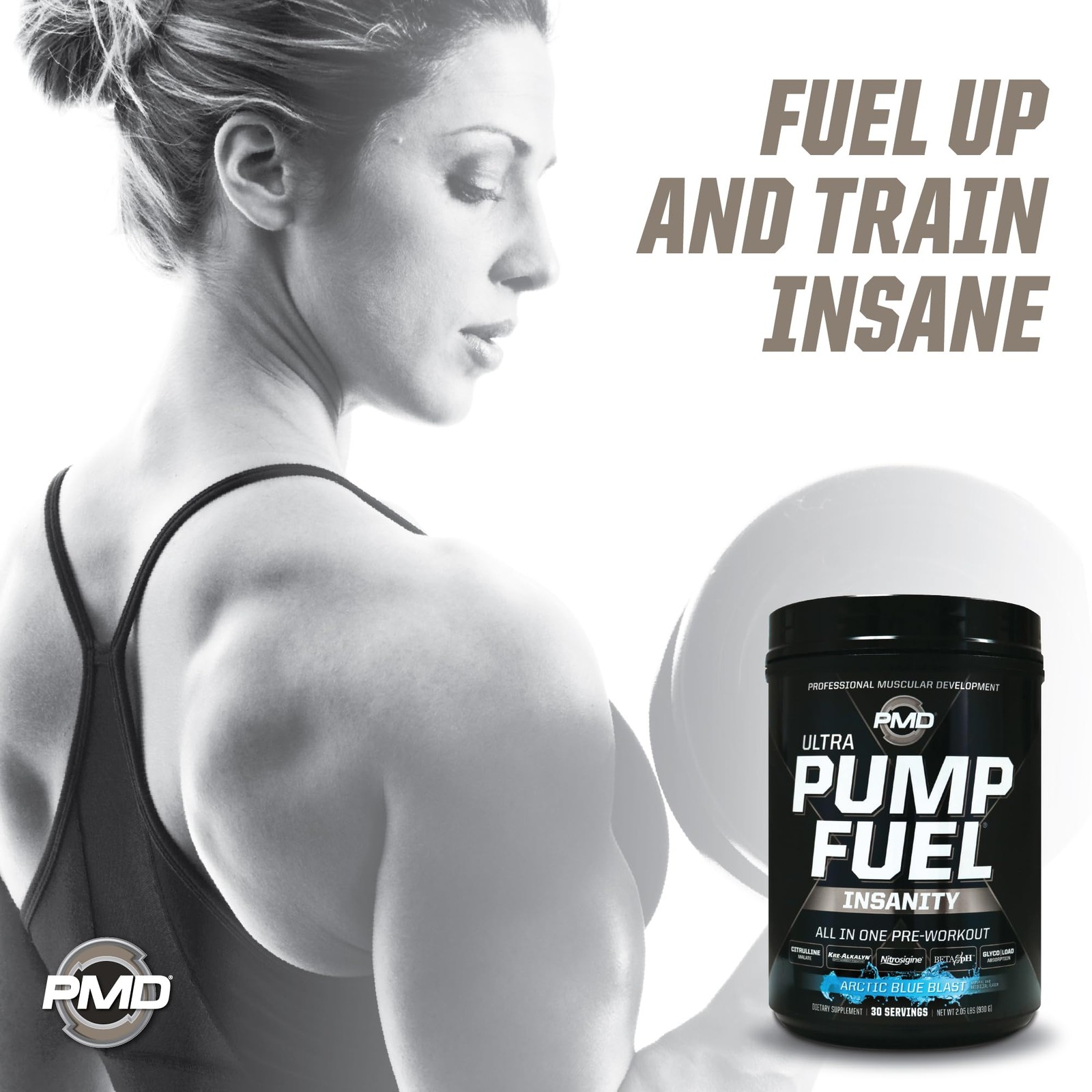 PMD Sports Pump Fuel Ultra 2.05 Pound (Pack of 1), Arctic Blue Blast