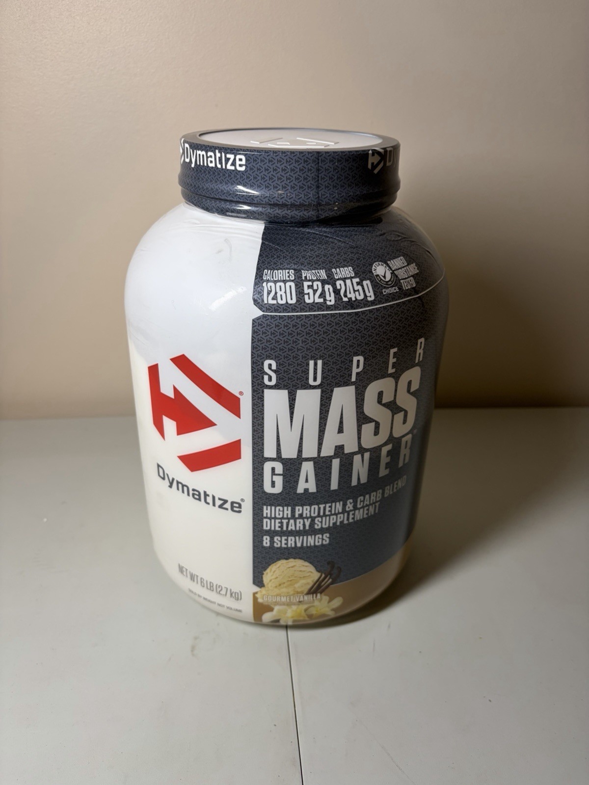 Dymatize Super Mass Gainer Gourmet Vanilla 6lb Sealed 8 Servings