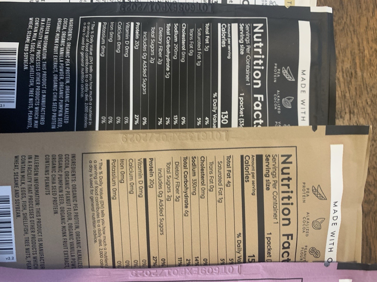 9 Truvani Organic Plant-Based Protein Packet, Non-GMO, 5 Flavor variety, etc.