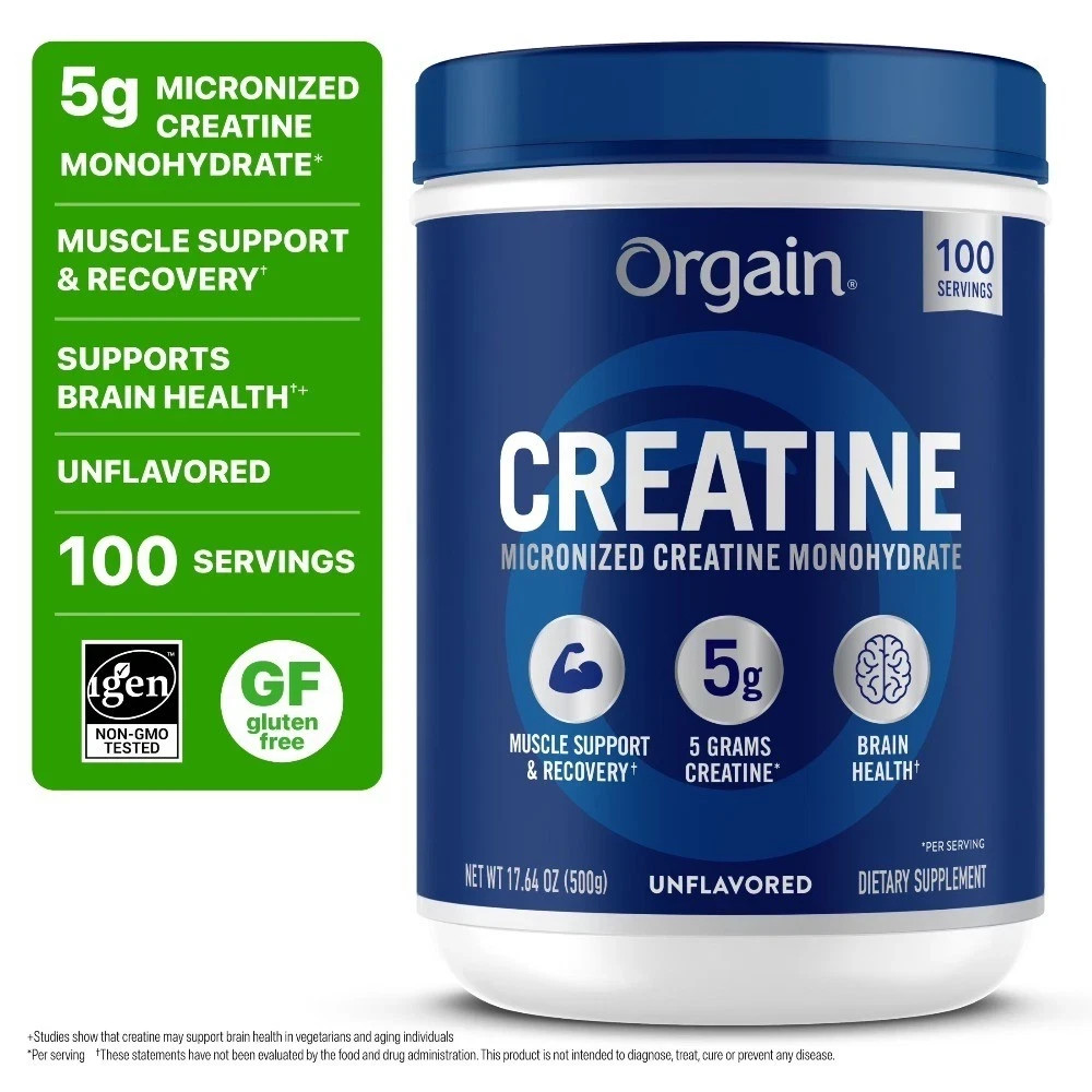 Creatine Monohydrate Micronized Powder Unflavored 100 Servings 17.64 oz Pure
