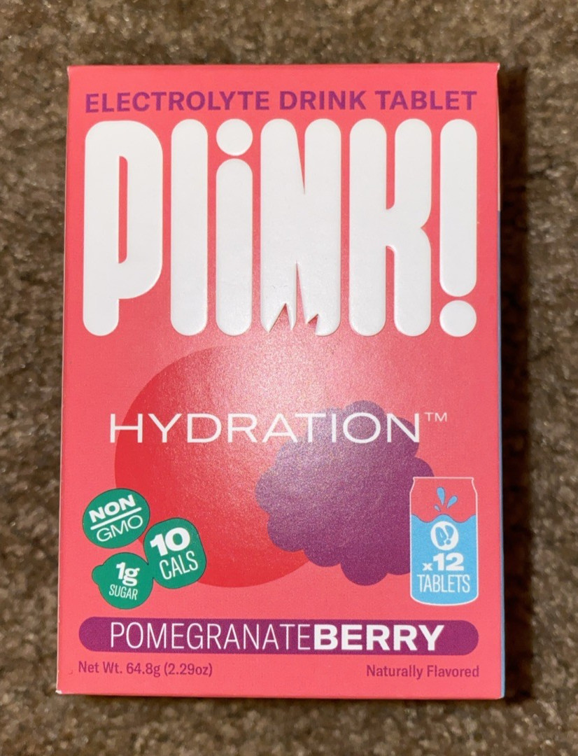 Plink! Hydration Pomegranate Berry Electrolyte Drink Tablet 12 Count