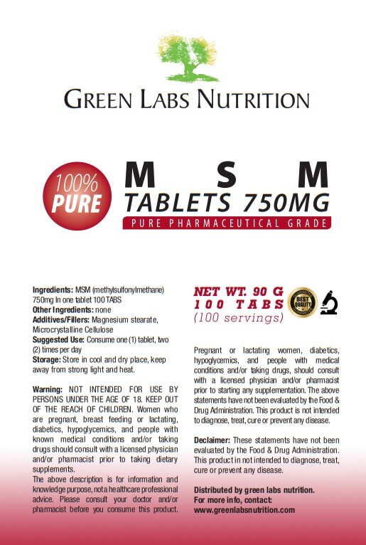 MSM 750mg TABLETS JOINT REGENERATION ANTIOXIDANT COLLAGEN SYNTHESIS
