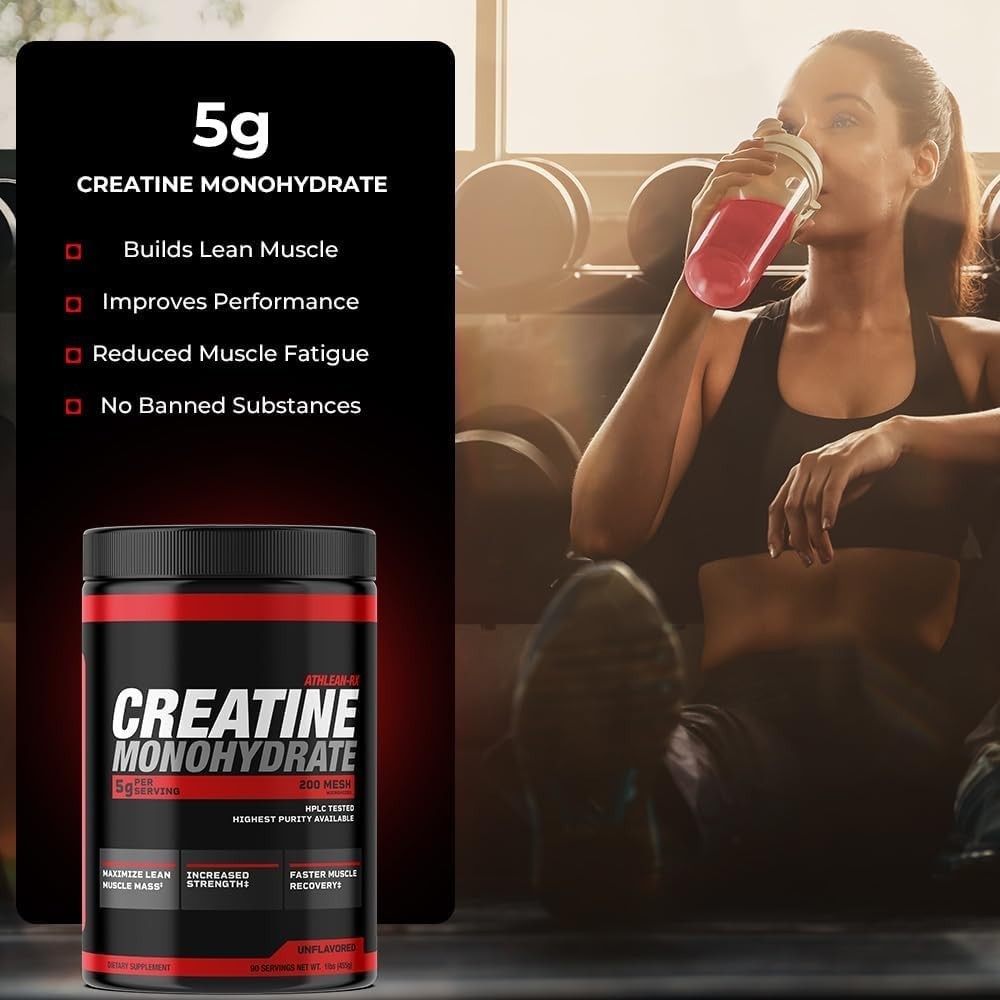 Creatine Monohydrate Powder 90 Servings Pure Micronized ATHLEAN X