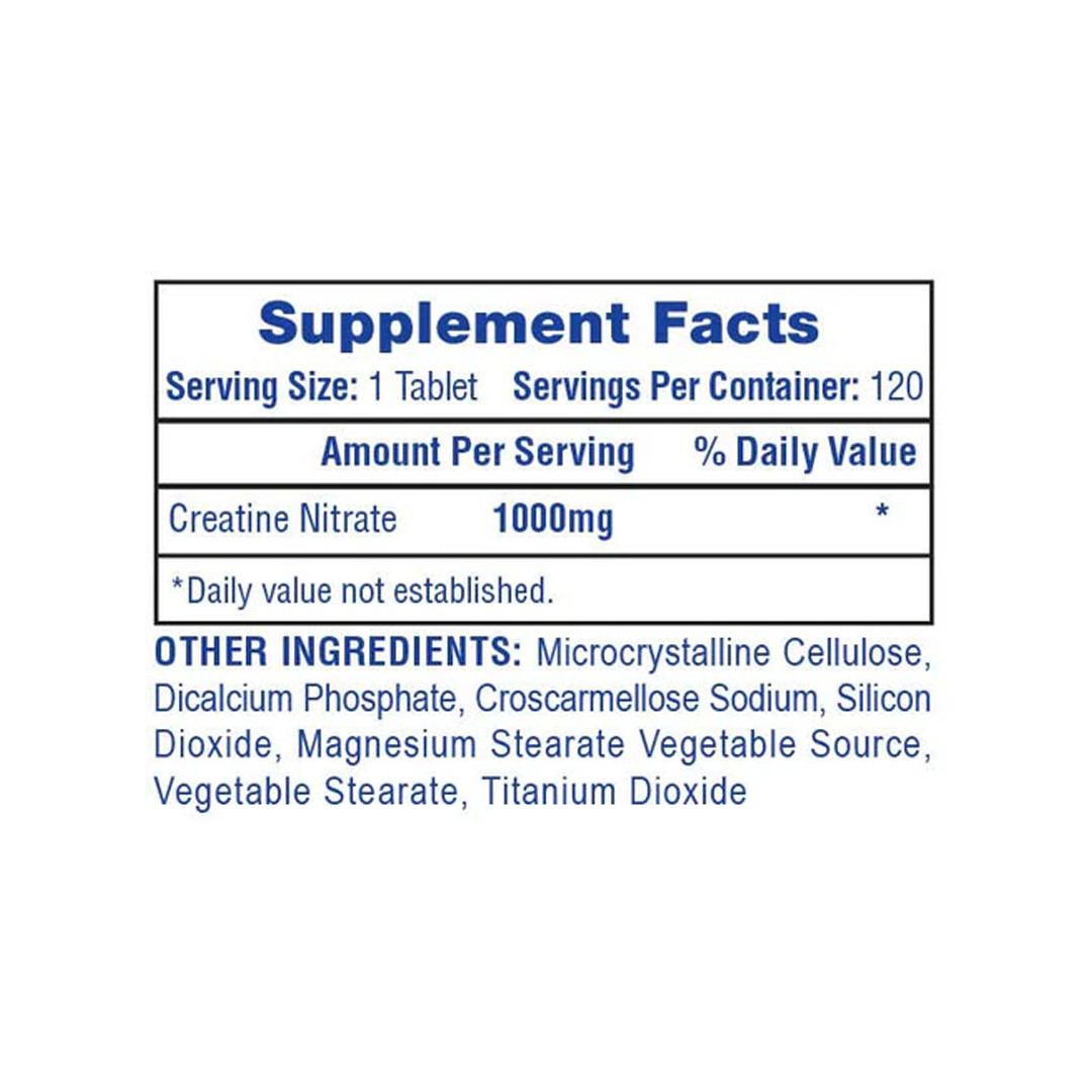 Hi-Tech Pharmaceuticals Creatine Nitrate, Muscle & Strength Support, 120 Tablets