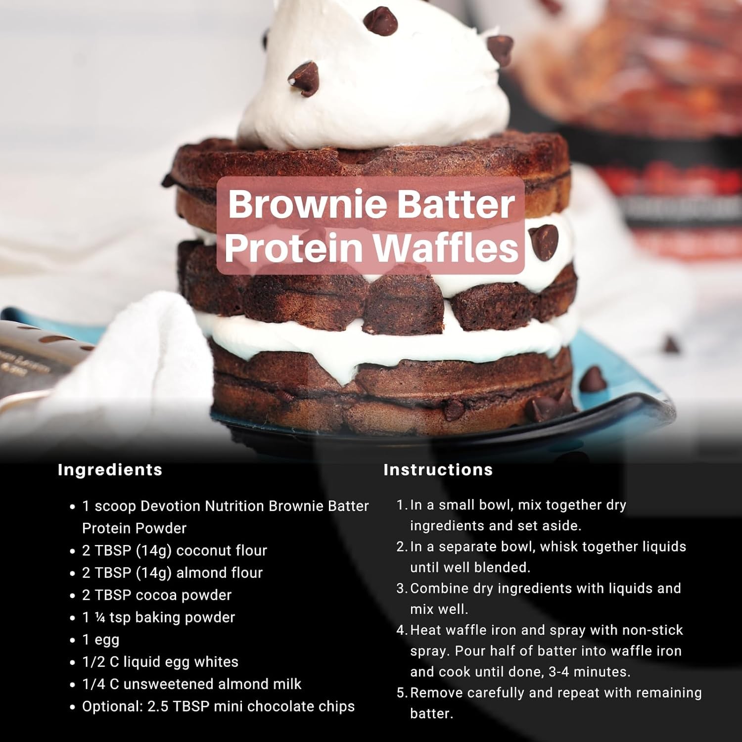 Devotion Nutrition Protein Powder – Brownie Batter Original (2lbs)