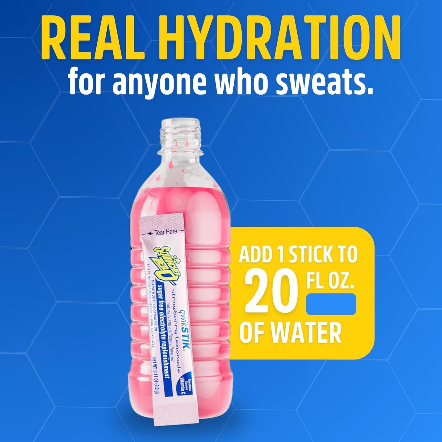Zero Qwik Stik Strawberry Lemonade Electrolyte Hydration Mix [50pk]