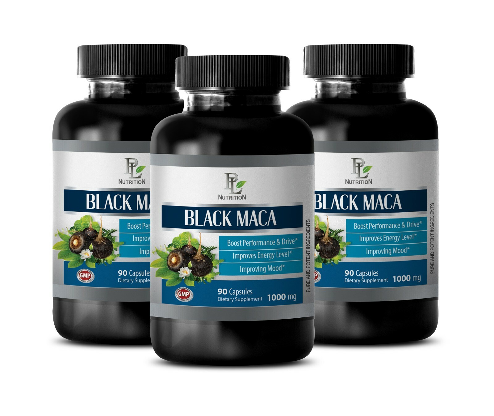 neuro boost memory brain – BLACK MACA – energy boost pills for women 3 BOTTLE
