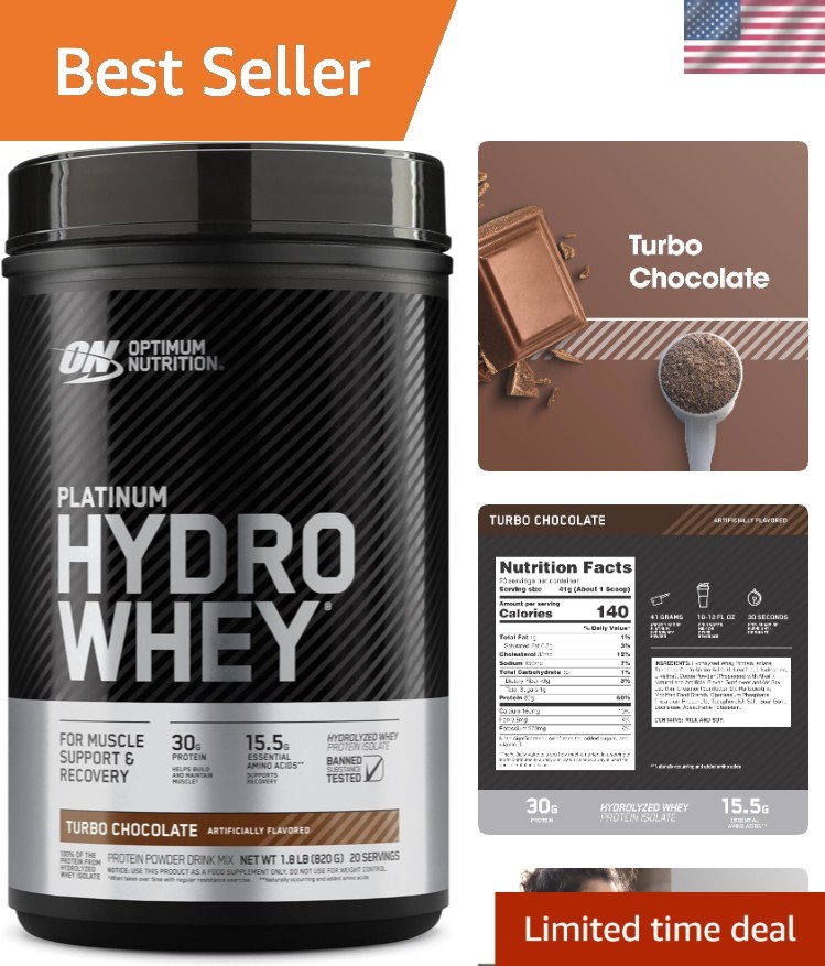 Platinum Hydro Whey, Turbo Chocolate, 1.75 Pound