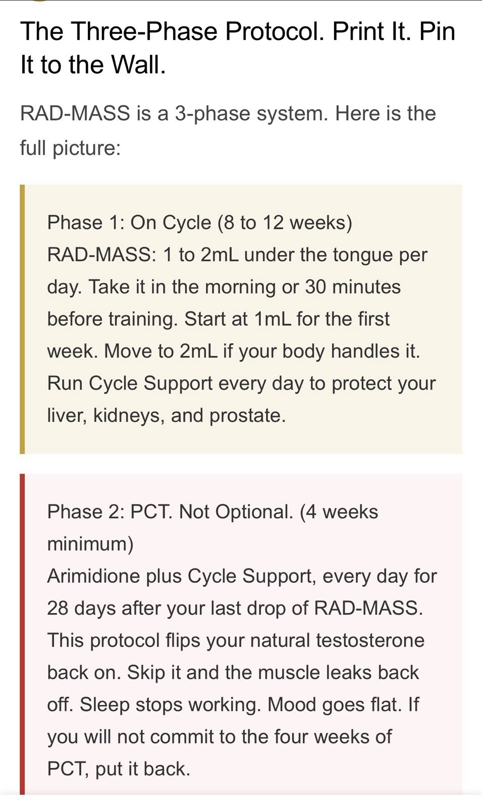 Rad Mass Stack 2 Step Precursor Test Base Muscle Gains By Vintage Muscle 💪🦍💧
