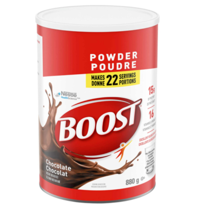 Boost Powder Chocolate Instant Breakfast Drink Mix 31oz 880g Canister Canada