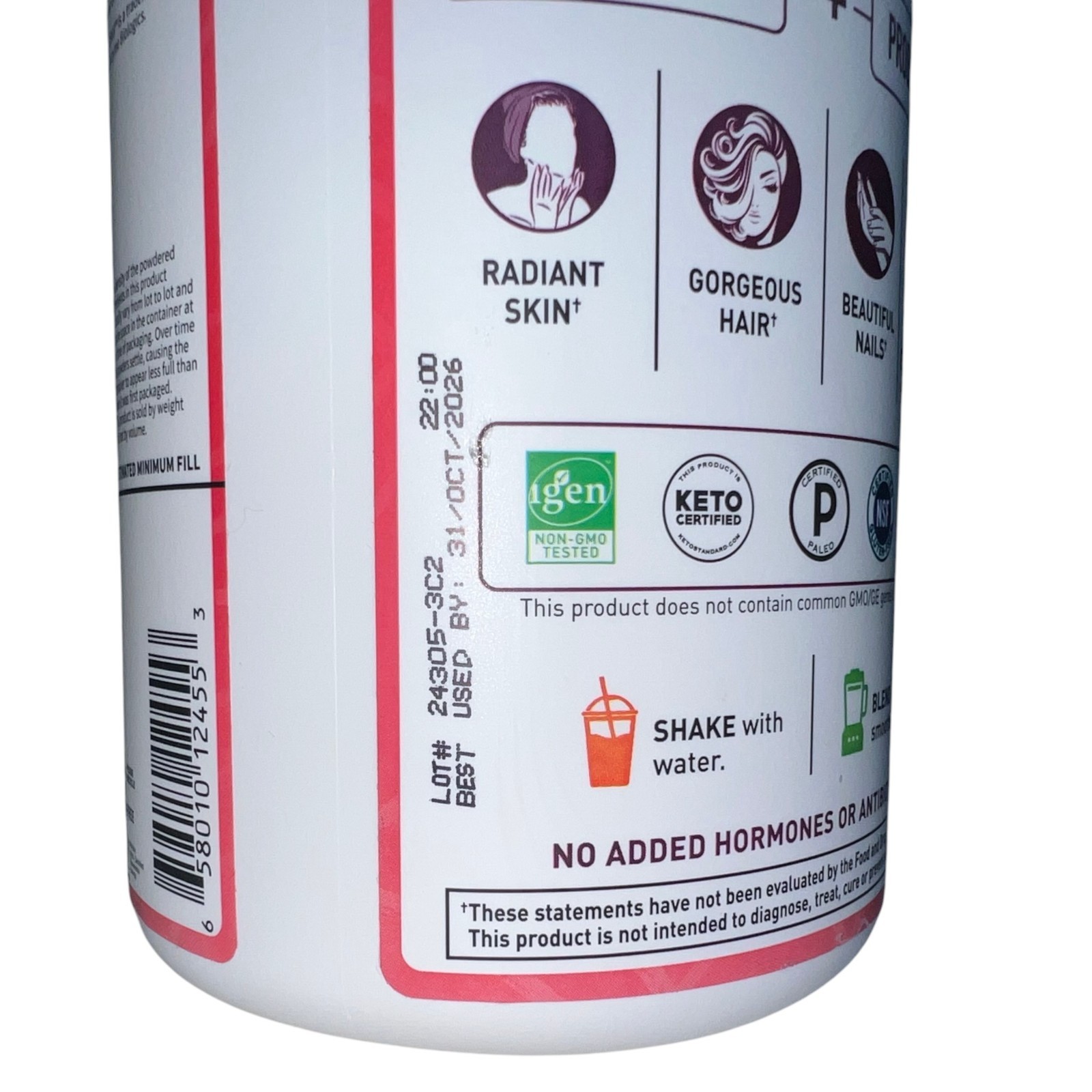 Garden of Life Grass Fed Collagen Beauty Cranberry Pomegranate 9.52oz 270g NEW