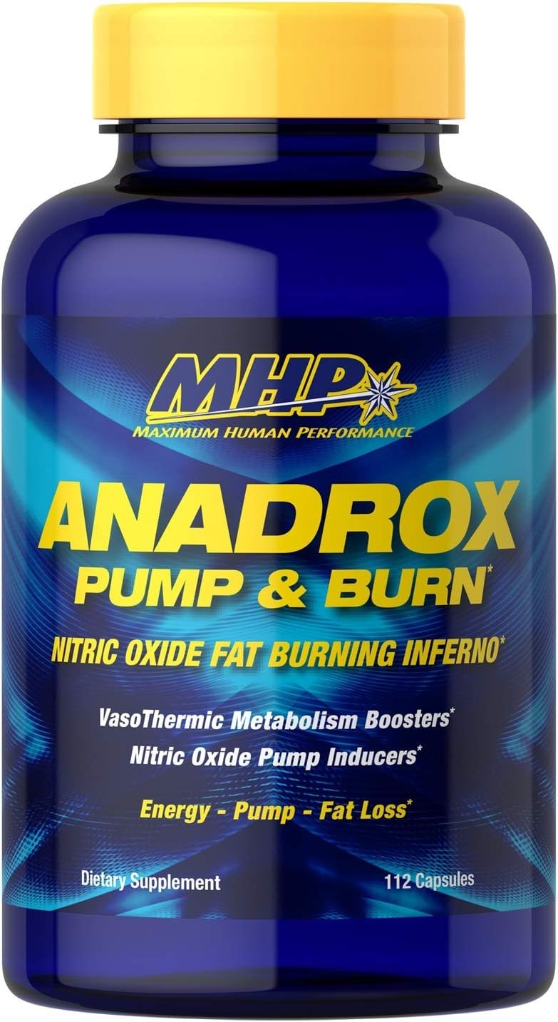 Maximum Human Performance Mhp Anadrox Pump Burn Nitric Oxide Fat Burning