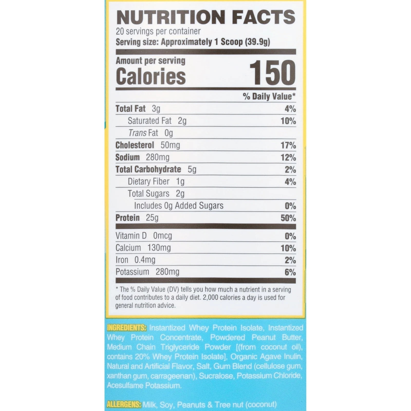 RYSE Loaded Protein Powder, Skippy Peanut Butter, 20 Servings