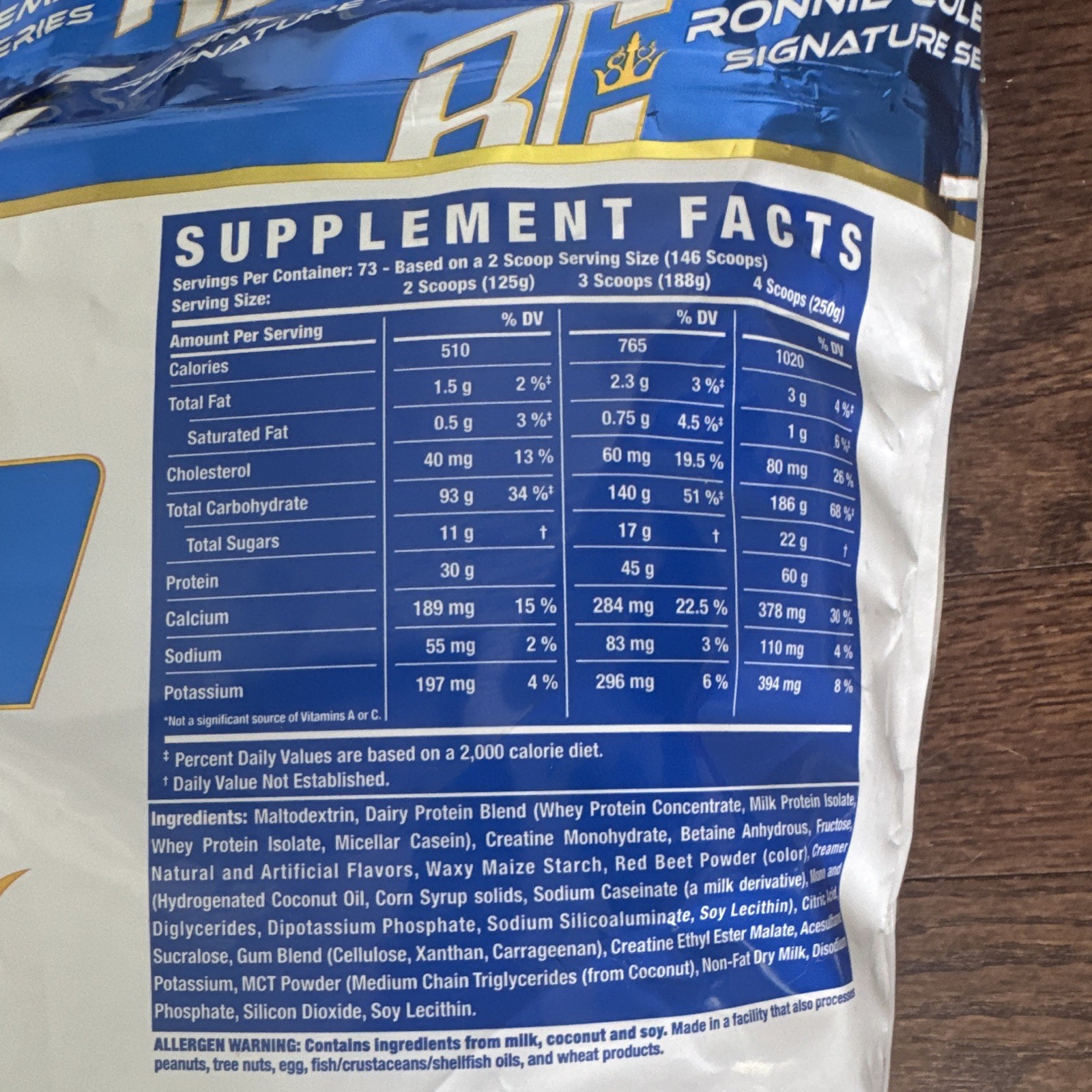 Ronnie Coleman Signature Series King Mass XL Mass Gainer Strawberry 20 lb 08/26