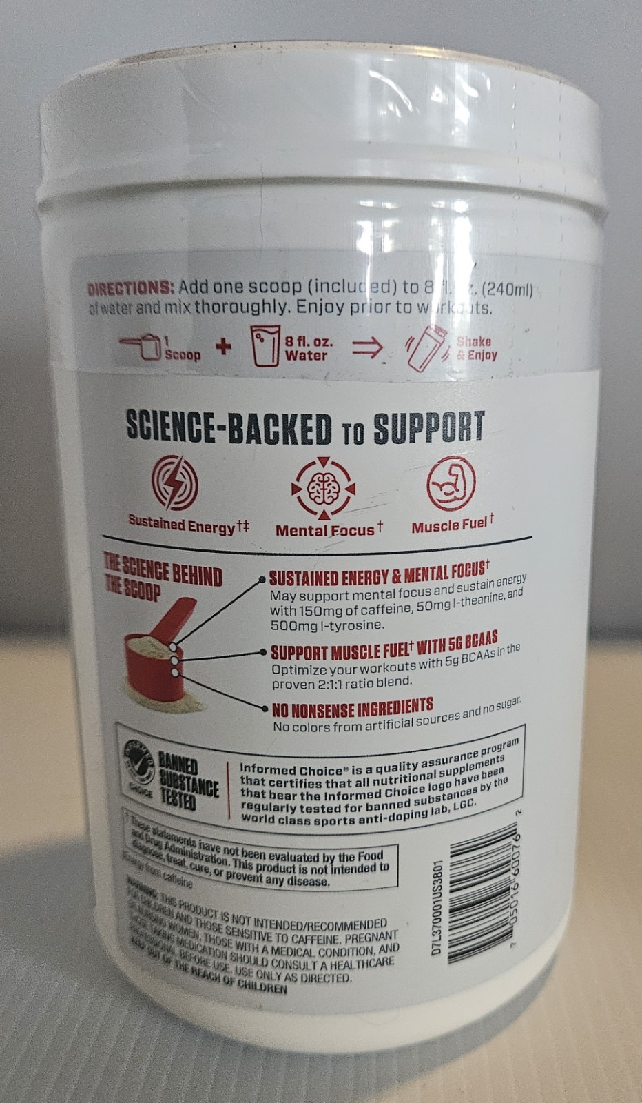 Sealed Dymatize Energyze Pre-Workout – Lemon Lime- 14.1 oz, BB:10/26