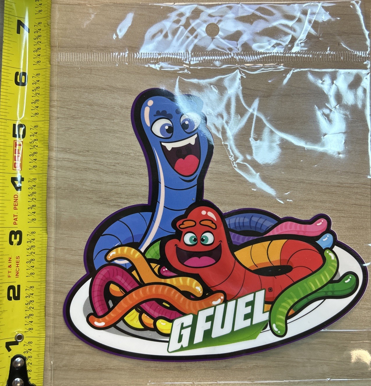 Gfuel Gummy worm Sticker