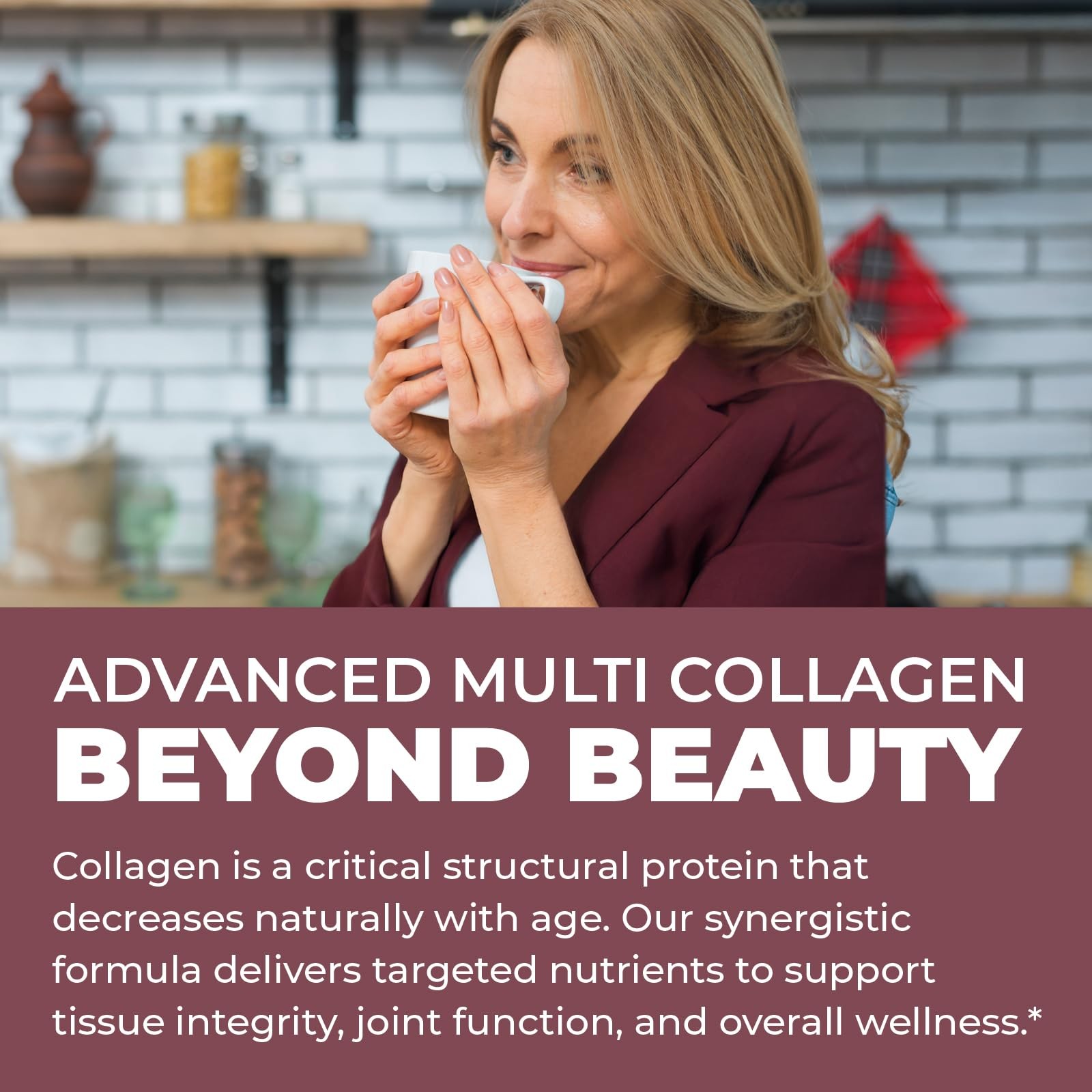 Multi Collagen Peptides Powder Types I, II, III, V, X 1 Pound (Pack of 1)