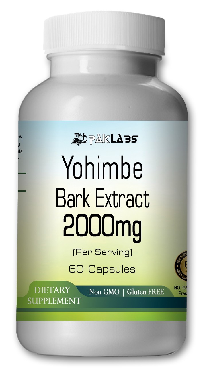 Yohimbine Capsules – 2000 mg Serving